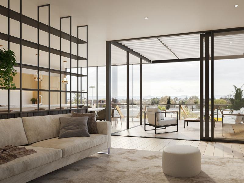 3D render of a living room by Pixink