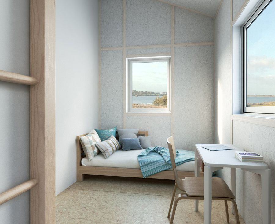 Bright Smart Series bedroom with a large window